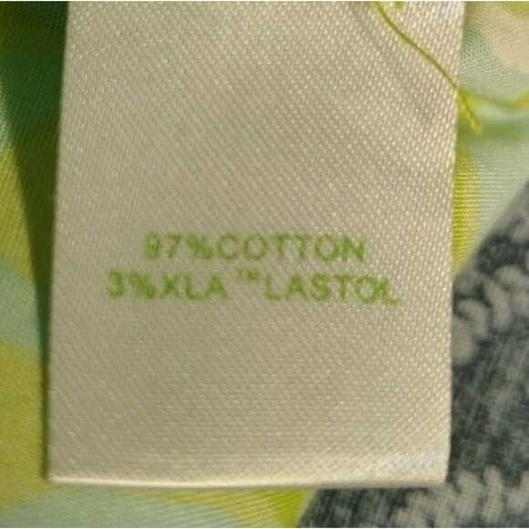 Lilly Pulitzer Jubilee 50th Anniversary Pants Green Blue Floral Size 8 - Picture 10 of 11